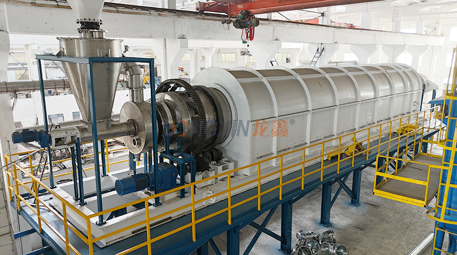 废旧锂电池极片热解焙烧炉