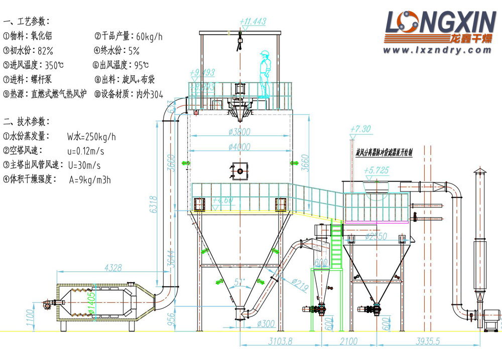 高纯氧化铝喷雾干燥机